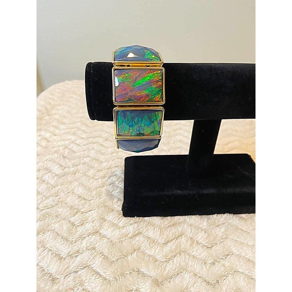 Iridescent Resin Earrings and Bracelet